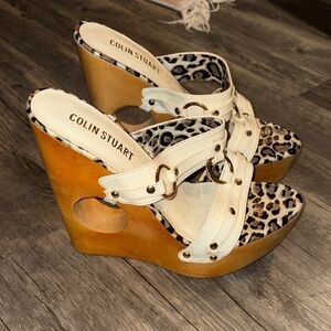 Colin Stuart Y2K platform wedges - size 9